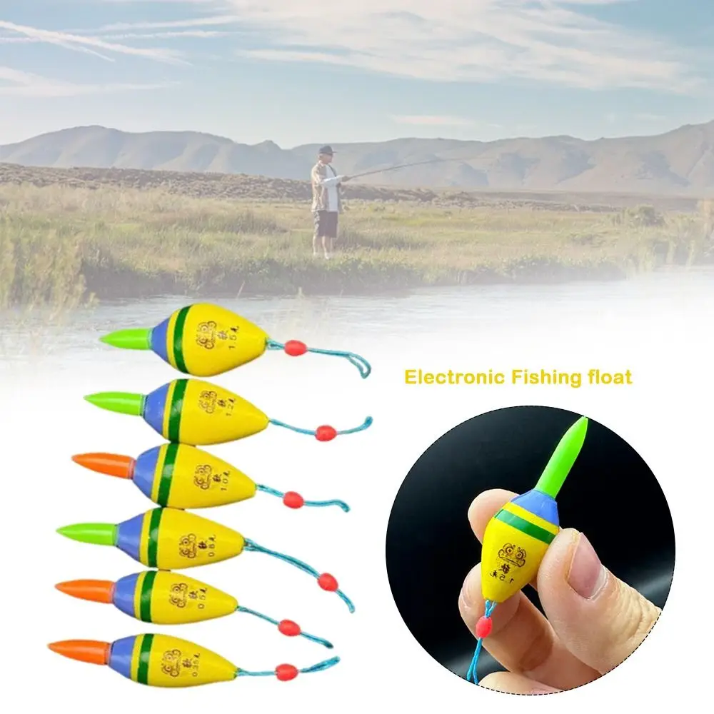 Nuevo Flotador de pesca electrónico Led, luz de tubo de deriva antideslizante, boya flotante, luz verde, flotadores de pesca en roca, cola corta - imagen 4