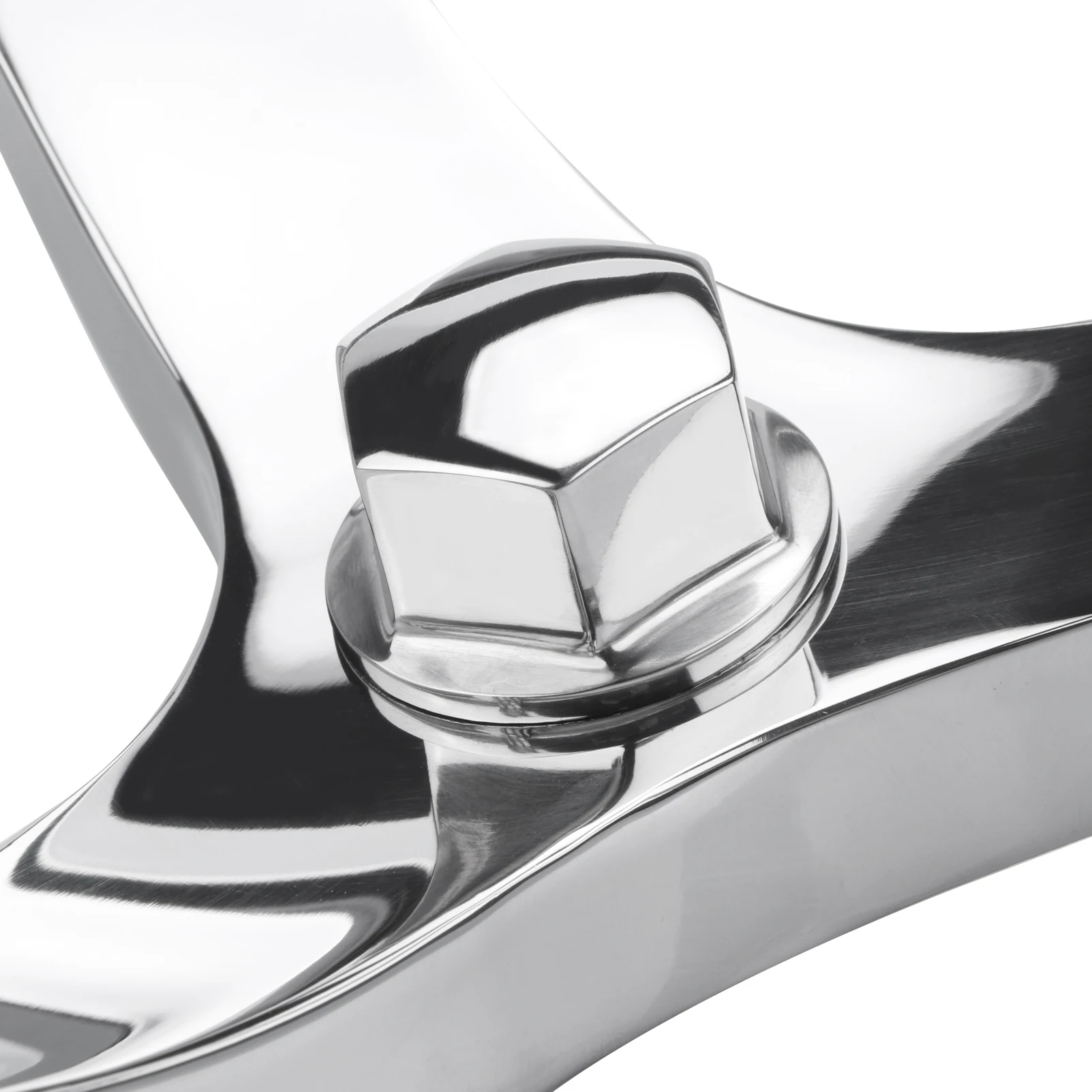 Volante de barco de acero inoxidable pulido con espejo, perilla de Control y tuerca de 5/8 ", accesorios para yates - imagen 5