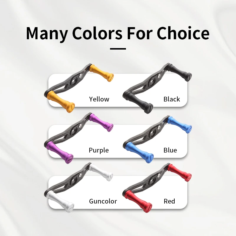 Kawa-mango de carrete de pesca de fibra de carbono con perilla de aleación para agujero de Baitcasting S/D/A/ tamaño 8*5/7*4mm de longitud 90mm DIY - imagen 3