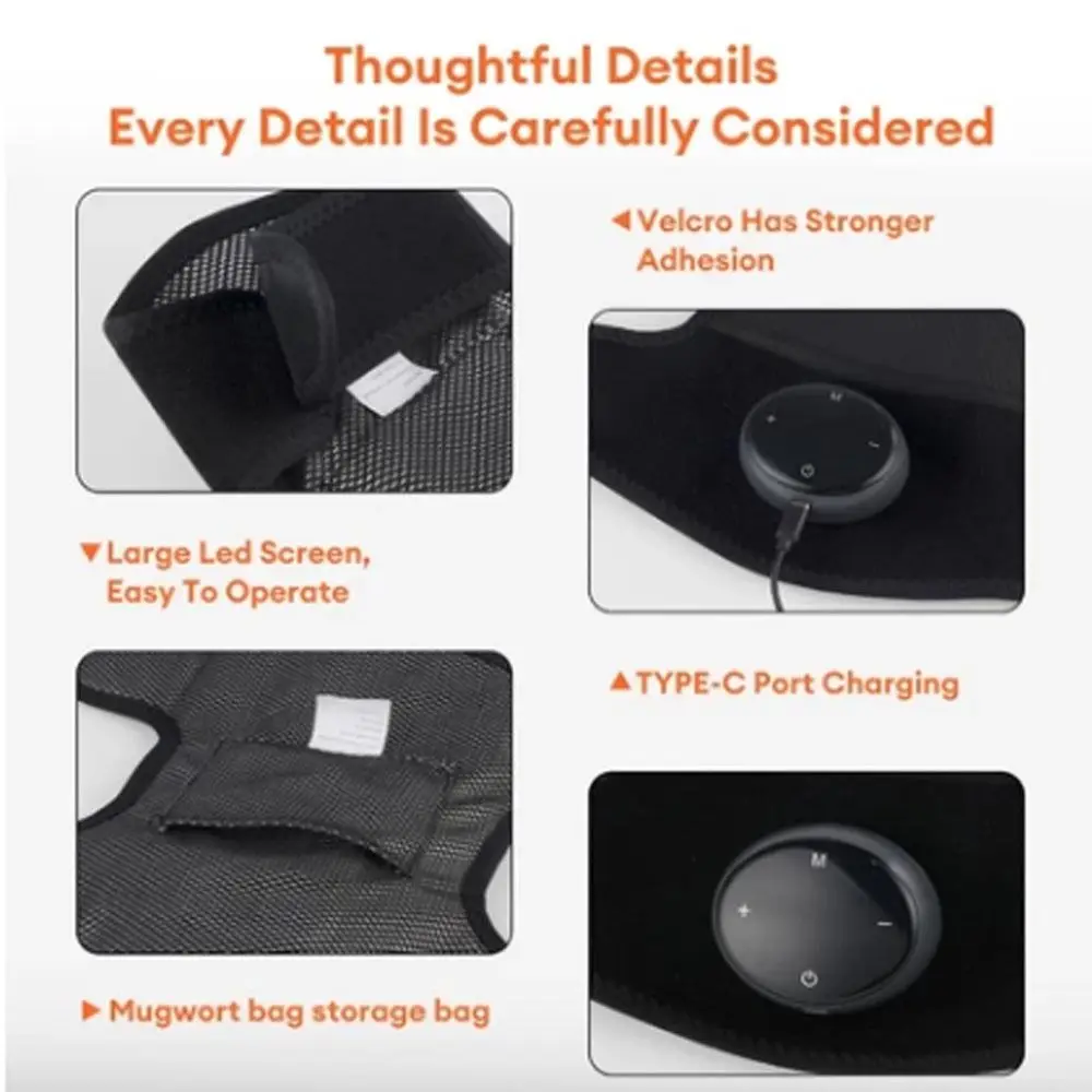 New Deep Muscle Relief Electric Knee Massager 3 Modes 5 Temp Levels Cordless Massager Breathable Heat Shoulder Elbow Massager - imagen 5