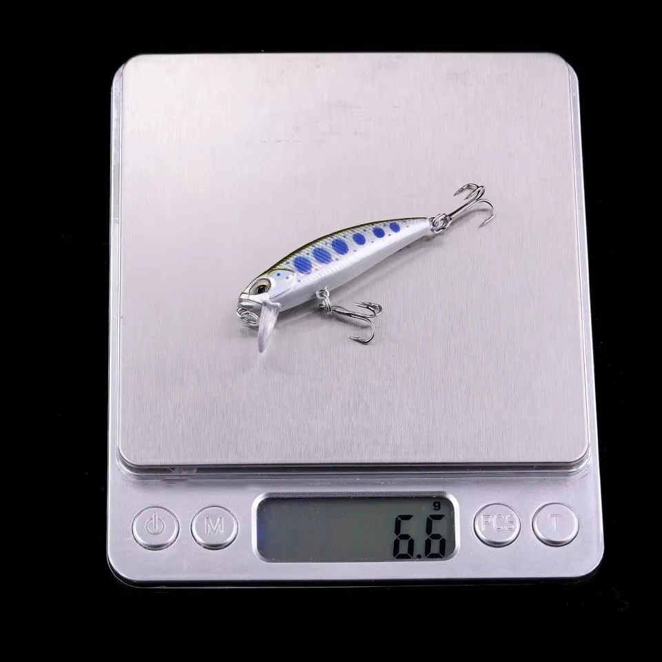 WALK FISH 48mm 6,6g señuelo de pececillo hundido Wobblers señuelo de Pesca de carpa Isca Pesca trucha Artificial cebo duro Pesca de mar lubina - imagen 5