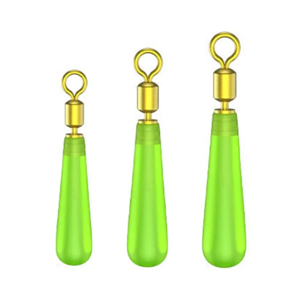 Flotadores de pesca de Metal de silicona, asiento de cabeza de cobre, Bobber de goma para flotador de pesca Led, asiento de boya de rotación, 30 unids/lote por caja