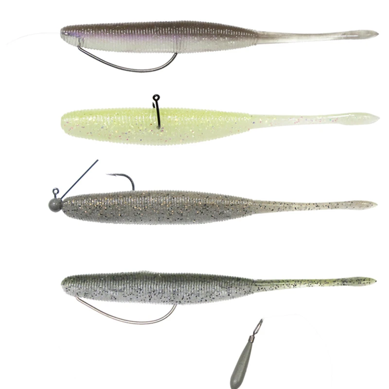 LURETV OSP SAME STYLE Dolive Stick gusano de cola de gran densidad y sensibilización de madera en cebo blando sin plomo - imagen 4