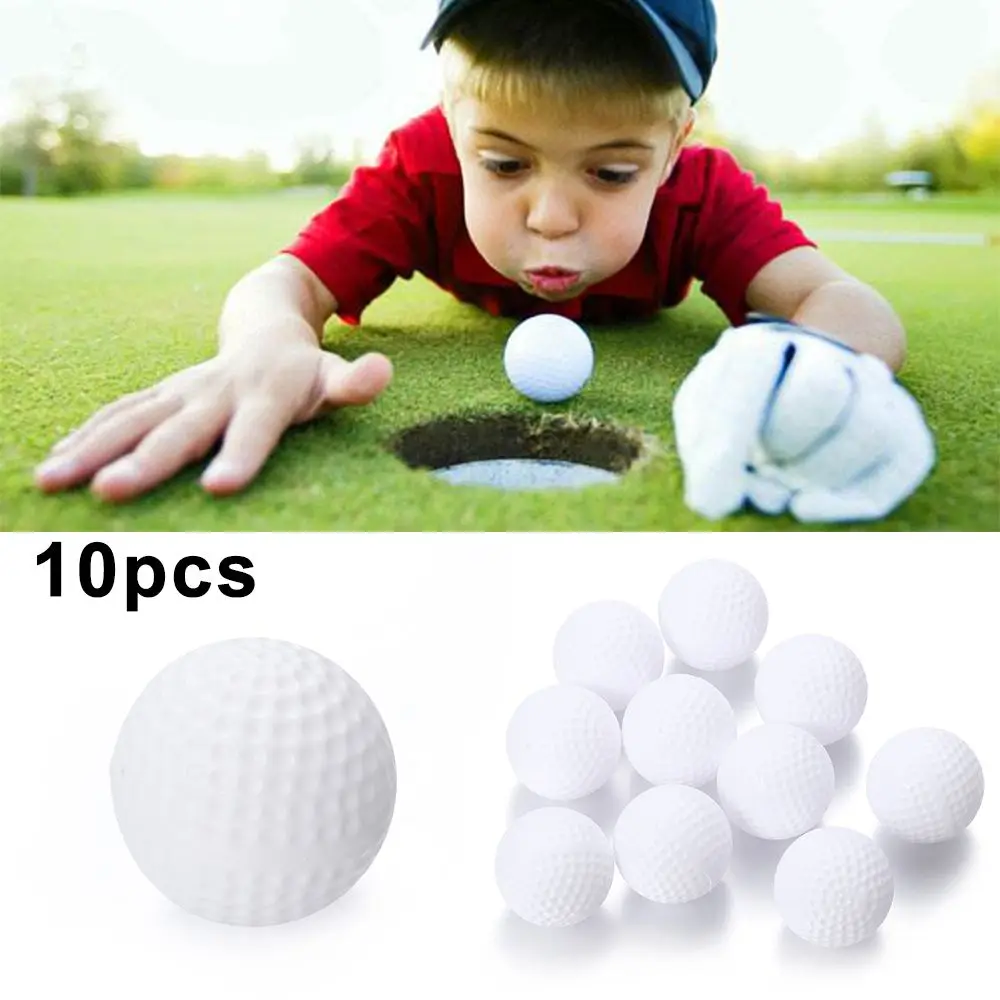 Pelotas de Golf para practicar, pelota de aire suave para interior, 10 piezas, color blanco - imagen 2