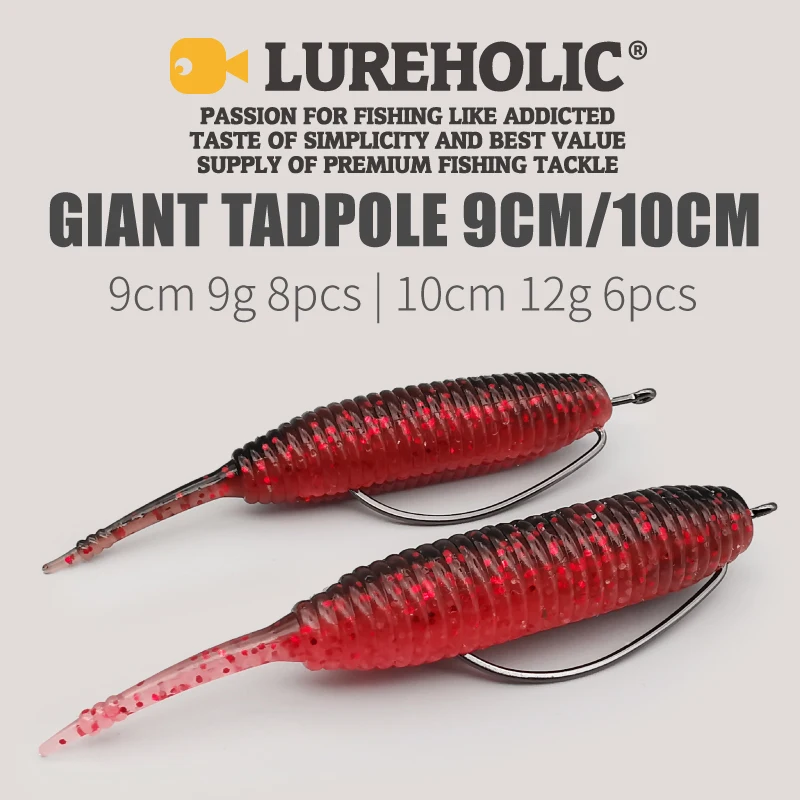 LUREHOLIC Girino Gigante Chrysalis – Swimbait cabeza de serpiente 9cm 9g para lubina