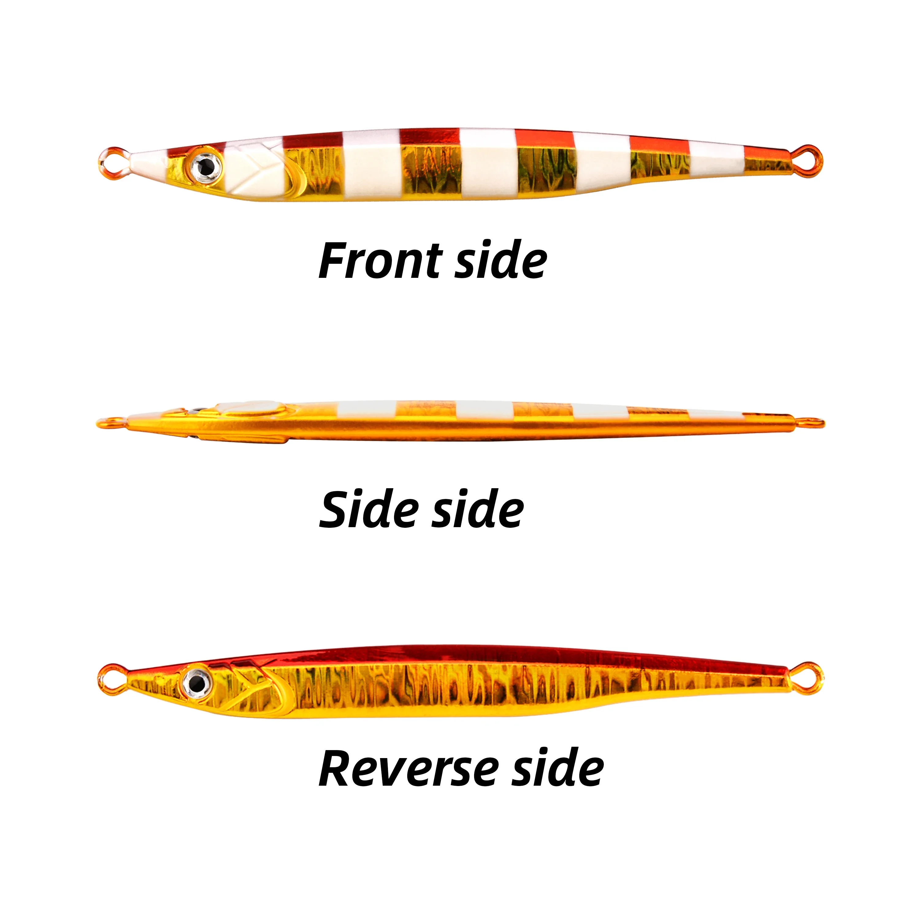 Señuelo de Pesca con plantilla de Metal, 5 unidades, 60g-180g, Swimbait, Wobbler láser 3D, cuchara para Lucio, carpa Spinner, Kit de aparejos de mar, cebo Artificial de Pesca - imagen 3