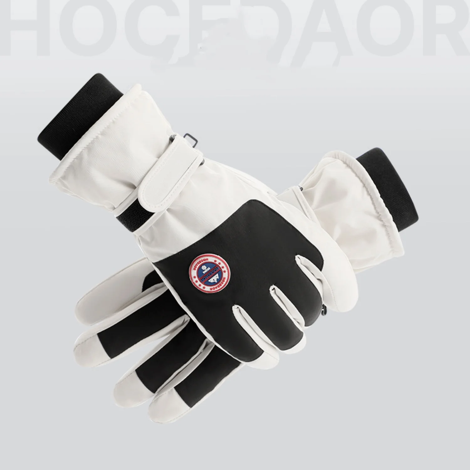 Nuevos guantes de esquí de invierno para hombres y mujeres, guantes de felpa gruesos impermeables, guantes cálidos para ciclismo, Camping, esquí, 1 par - imagen 5