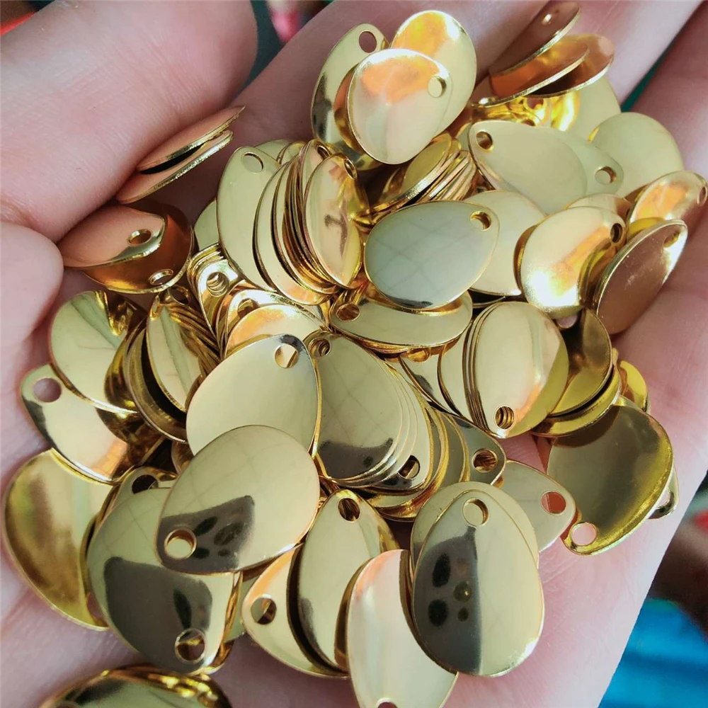 1000 Uds. Señuelo de Pesca con lentejuelas de Metal en forma de gota de agua, señuelo de Pesca de carpa, cebo de Pesca con ruido, accesorios de lentejuelas giratorios, cuchara de Pesca - imagen 5