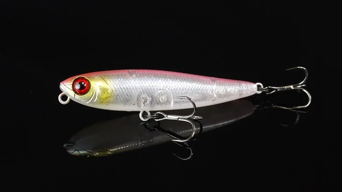 JACKALL Chubby Pencil55 Lápiz de superficie de agua 3,1 g Micro-objeto Palabra Rumbo de perro Boca de caballo Boca - imagen 2