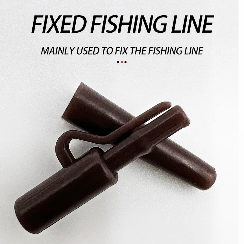 Tubo de aparejo giratorio de cambio rápido, mangas antienredos, gomas traseras, Clips de plomo de seguridad, juego de accesorios de pesca de carpa, 40 piezas - imagen 4