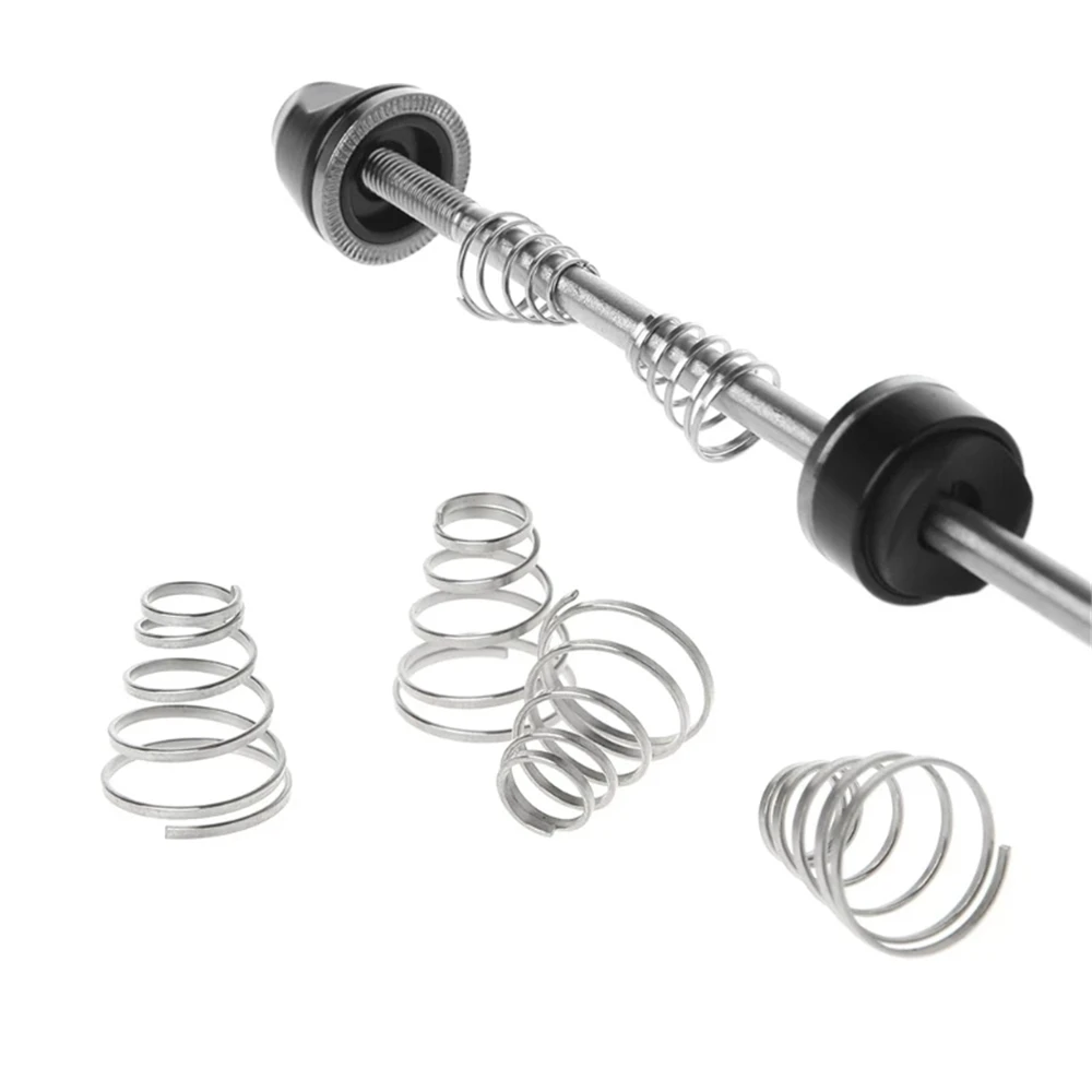 Eje de rueda flexible para bicicleta inox 304 con resorte rápido