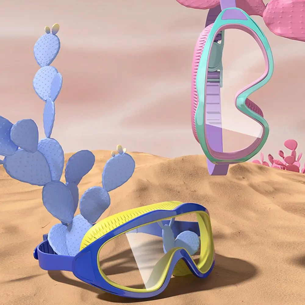 Nuevas gafas de natación impermeables para niños, gafas de natación ajustables HD, marco grande con tapones para los oídos, gafas para niños de 2 a 16 años