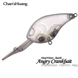 Chan's Huang Angry Crankbait – Cebo sin pintar para aguas profundas
