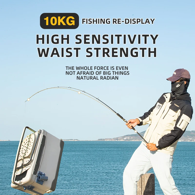 ROLLFISH Ocean Boat caña de Jigging lenta fundición giratoria caña de pescar con señuelo de fibra de carbono pesca de lubina de agua salada 1,68/1,8/1,98 M - imagen 4