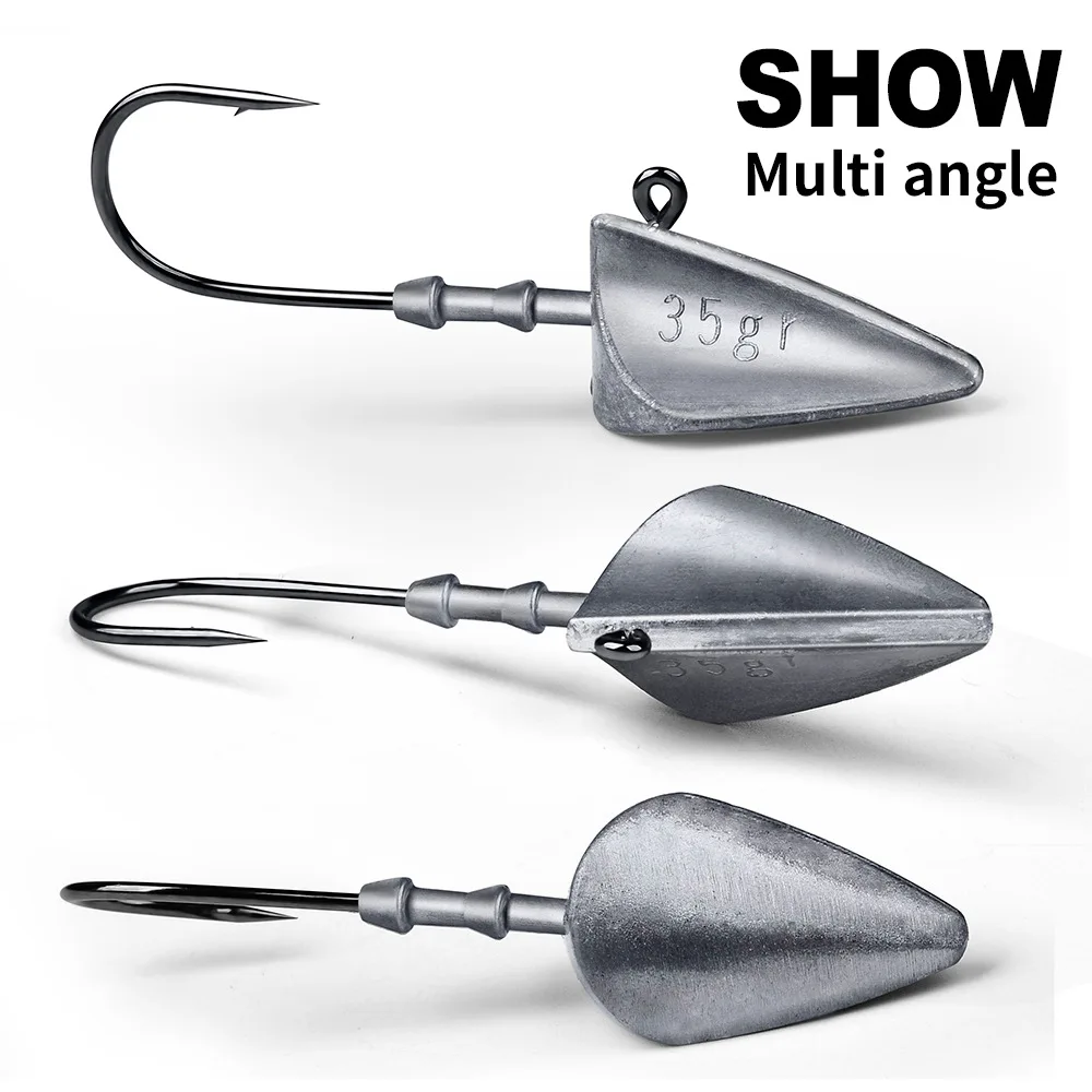 Anzuelos de pesca con dardo de 5 piezas, 7/10/15/21/28/35g, señuelo de gusano suave, cabeza de plantilla, cebo Artificial, aparejos de pesca - imagen 5