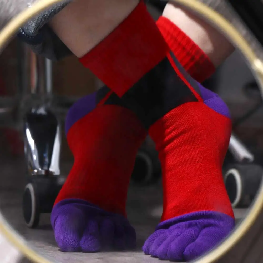 Deporte antibacteriano antisudor EU 38-44 con dedos de los pies calcetines transpirables calcetines de vestir con dedos de los pies calcetines de sudor calcetines de cinco dedos - imagen 5