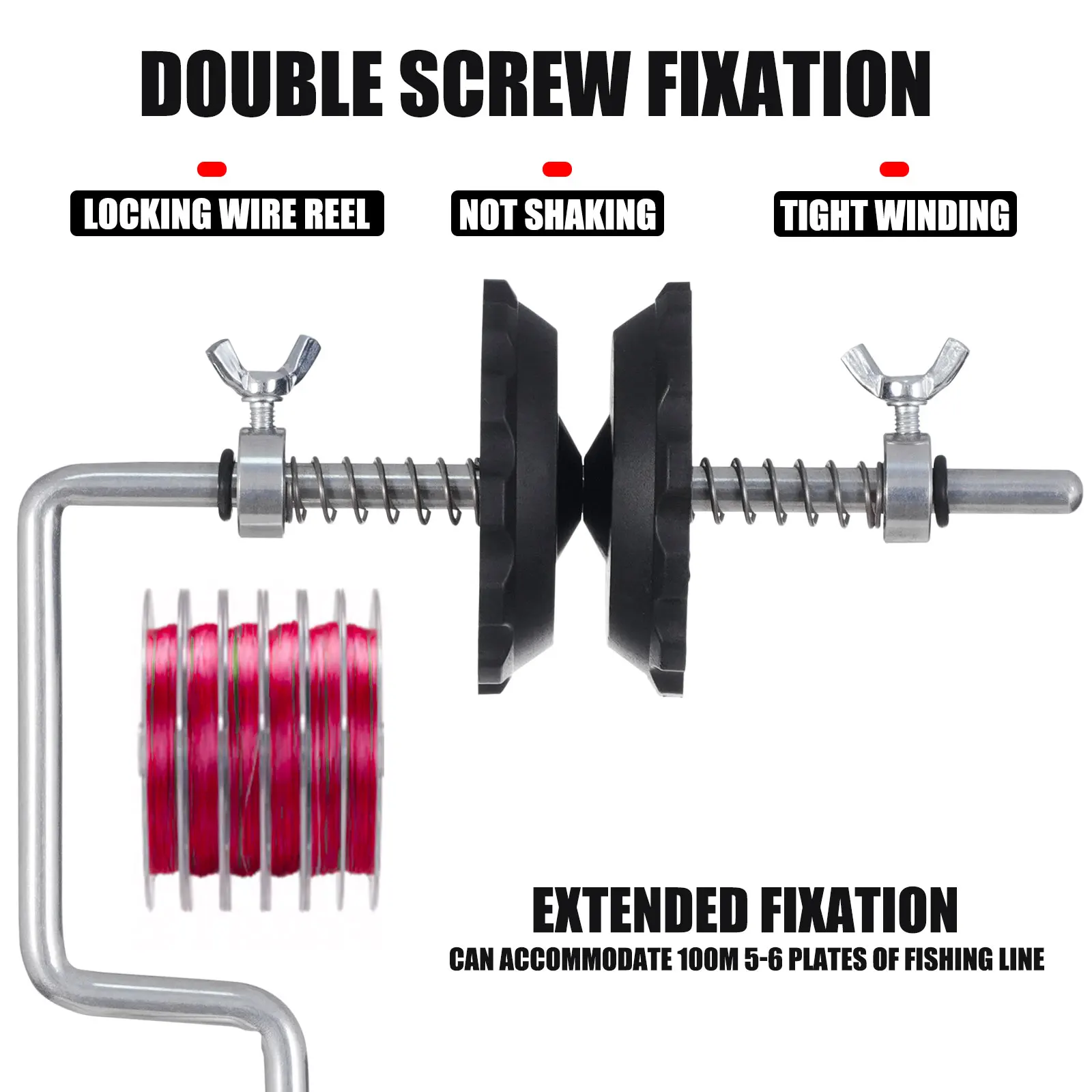 Máquina enrolladora de hilo de pescar, abrazadera de vacío, carrete de pesca, sistema de carrete, pesca de carpa de mar curvada Vertical - imagen 5