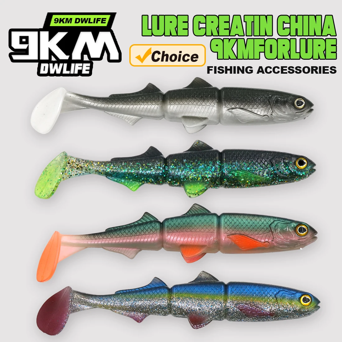 Señuelos de pesca agua salada 16 ~ 22cm plástico blando trucha Jig Swimbaits cebo para caminar silicona