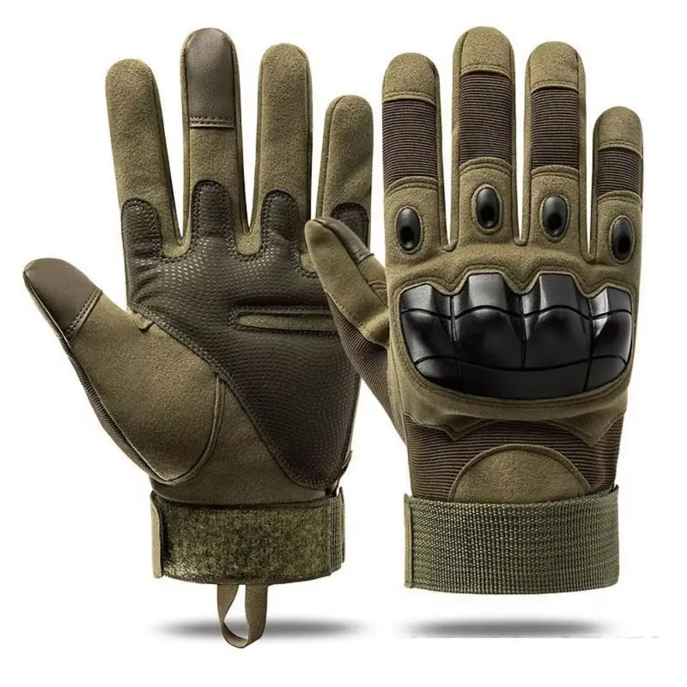 Guantes de motocicleta resistentes al desgaste, manoplas antideslizantes Vintage para carreras, guantes sin dedos de piel de cabra para hombre - imagen 4
