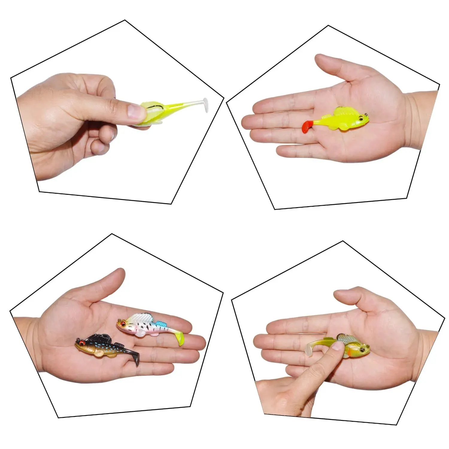 Cebo blando con punta de pez saltador, cola en T, anticolgante, paquete de boca, plomo, biónico, 7g, 10g, 14g, 20g - imagen 5