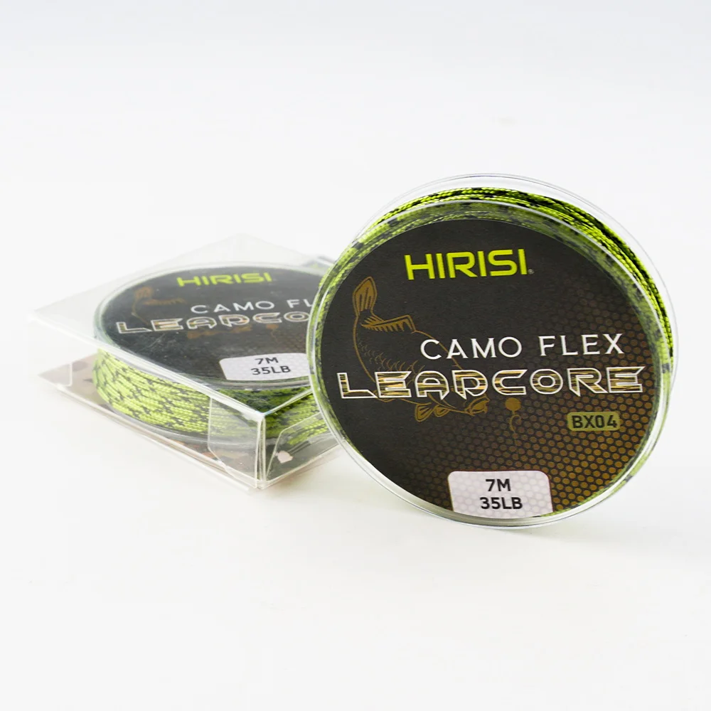 1 Uds. Línea de aparejos de pesca de carpa Leadcore de 35LB y 7M, aparejos de pelo de carpa, línea de plomo trenzada de 3 colores - imagen 5