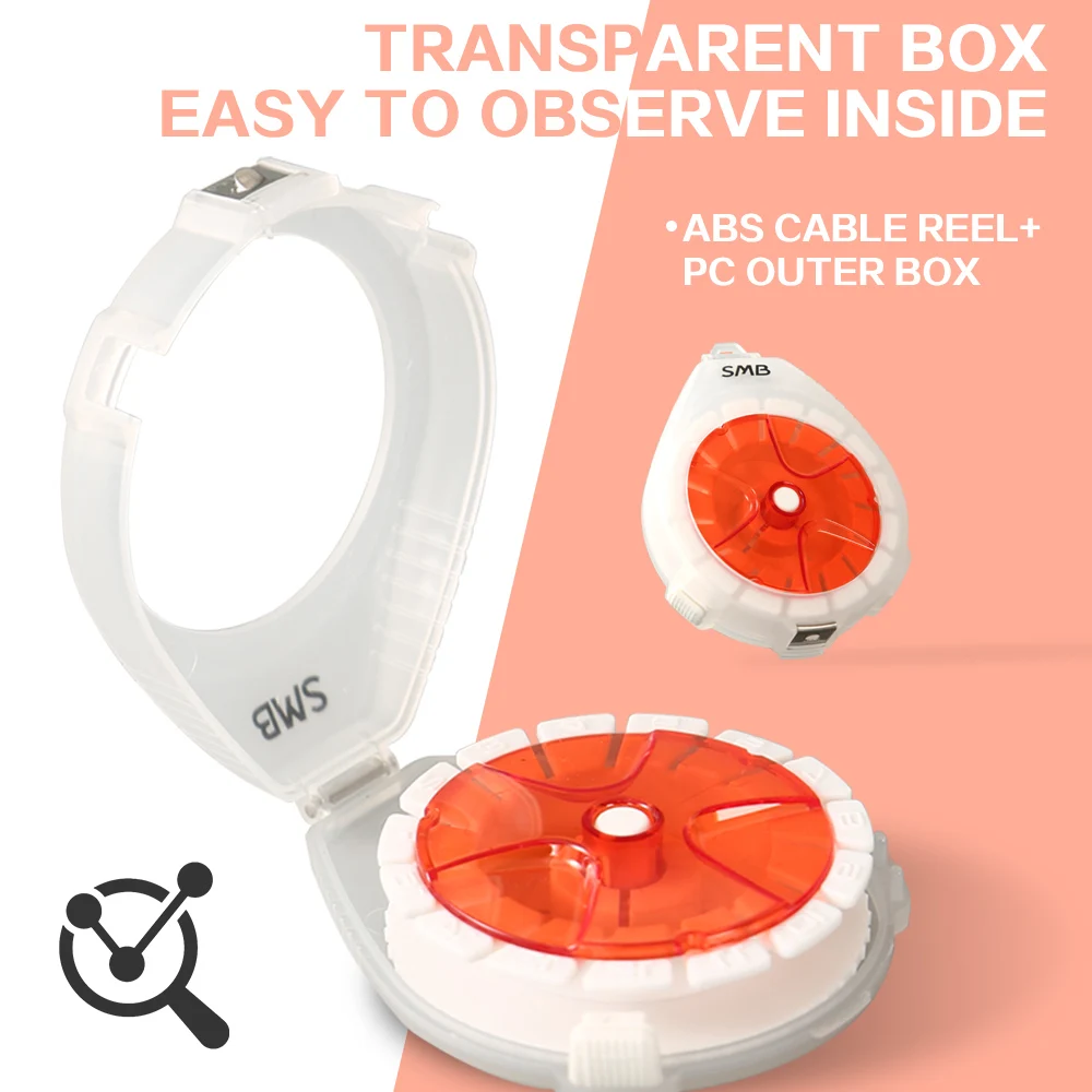 ZUKIBO Conveniente caja de carbono Almacenamiento de sedal de pesca Corte rápido de hilo Caja de carrete de corte antirretroceso Almacenamiento de sedal Bobinadora de carrete - imagen 4