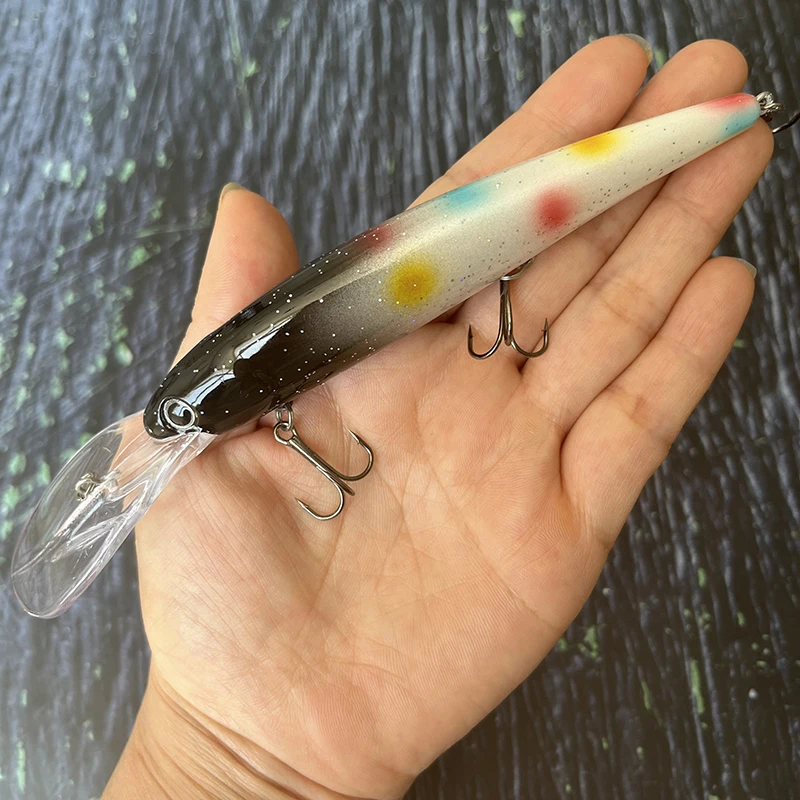Señuelo de Pesca de pececillo de buceo profundo, 20g, 120mm, Bandit de agua salada, Walleye, cebo Artificial, Zander de lubina, aparejos de Pesca de carpa - imagen 5