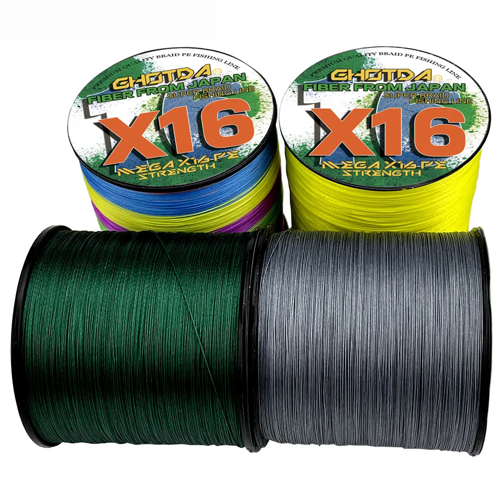 GHOTDA-sedal de Pesca trenzado de 300M, 12/16 hebras, multifilamento flotante 100% PE, cable principal, accesorios de Pesca de agua salada marina - imagen 3