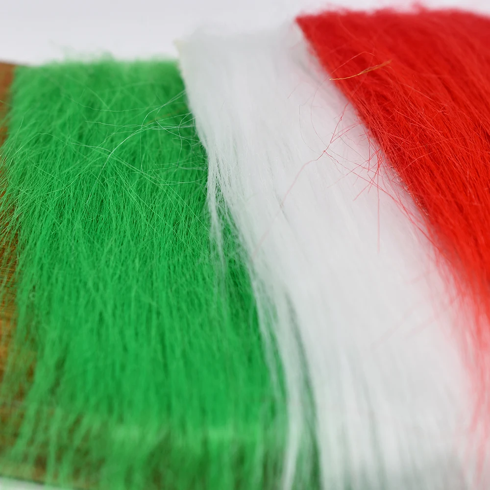 MNFT 11 colores mezclados pelo largo artesanía piel fibra sintética Streamer cola ala pesca con mosca atado materiales - imagen 5