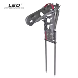 Soporte de Caña de Pescar Automático, Totalmente Metálico, con Doble Resorte, Soporte de Caña de Pescar Automático, Soporte de Pesca para Pescadores Perezosos