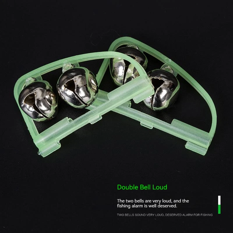 FTK-timbres dobles luminosos para Pesca nocturna, herramientas de Pesca con Clip, alarma de mordida de caña, accesorios de aparejos de Pesca rápidos portátiles, 10/20 piezas - imagen 5