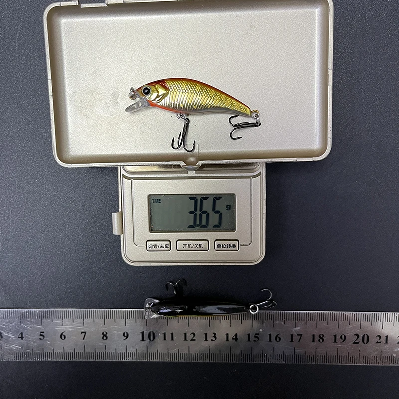 Mini Señuelos de Pesca de pececillo que se hunden, cebo duro Artificial, Wobblers para Lucio, trucha, carpa, lubina, Jerkbait, Swimbait, 46mm, 3,7g - imagen 4