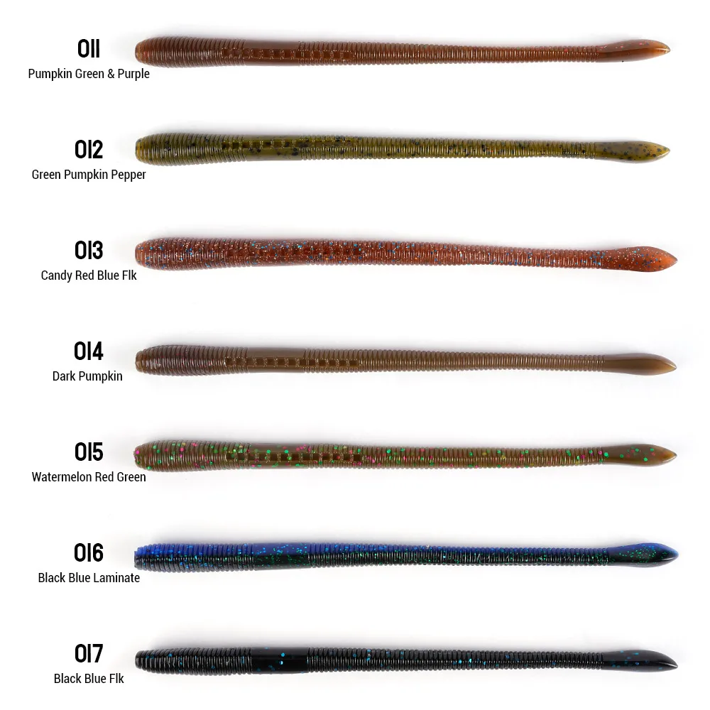 DYY 15,5 cm 6g 8 Uds palo fino cebo suave de silicona gusano flotante Minnow Swimbait Wobbler agua dulce lubina Pike señuelo de pesca suave - imagen 5