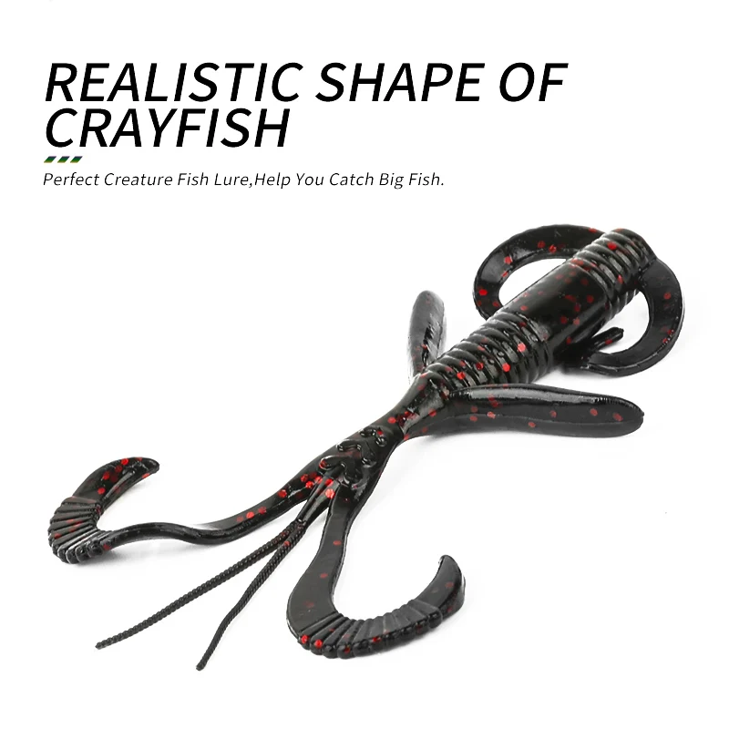 ARDEA-cebos de gusano para pesca, cebo de silicona suave, Wobblers, carpas, lubina, Swimbait, 101mm/7,1g, 6 piezas - imagen 5