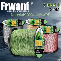 Sedal trenzado 8 hebras 300m 6-300LB – Multifilamento PE moteado Invisible para carpa