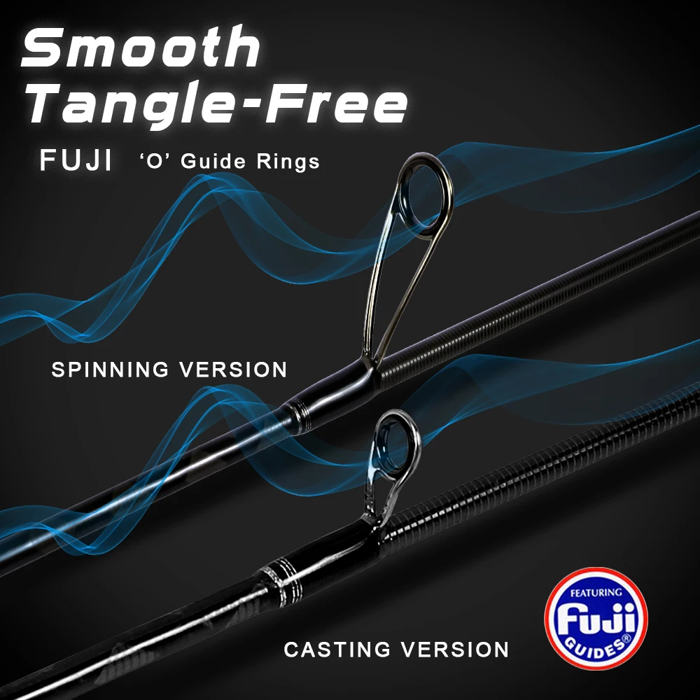 Caña de pescar MIFINE MICROBITE Ajing UL/L caña giratoria 1-8g/1,5-10g pesca en roca ligera de agua dulce salada acción rápida 40T/46T - imagen 3