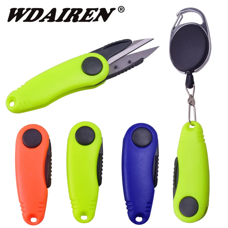 WDAIREN-tijeras plegables rápidas en forma de camarón, de acero inoxidable, para uso en peces, línea de pesca, cortadora, accesorios, aparejos - imagen 2