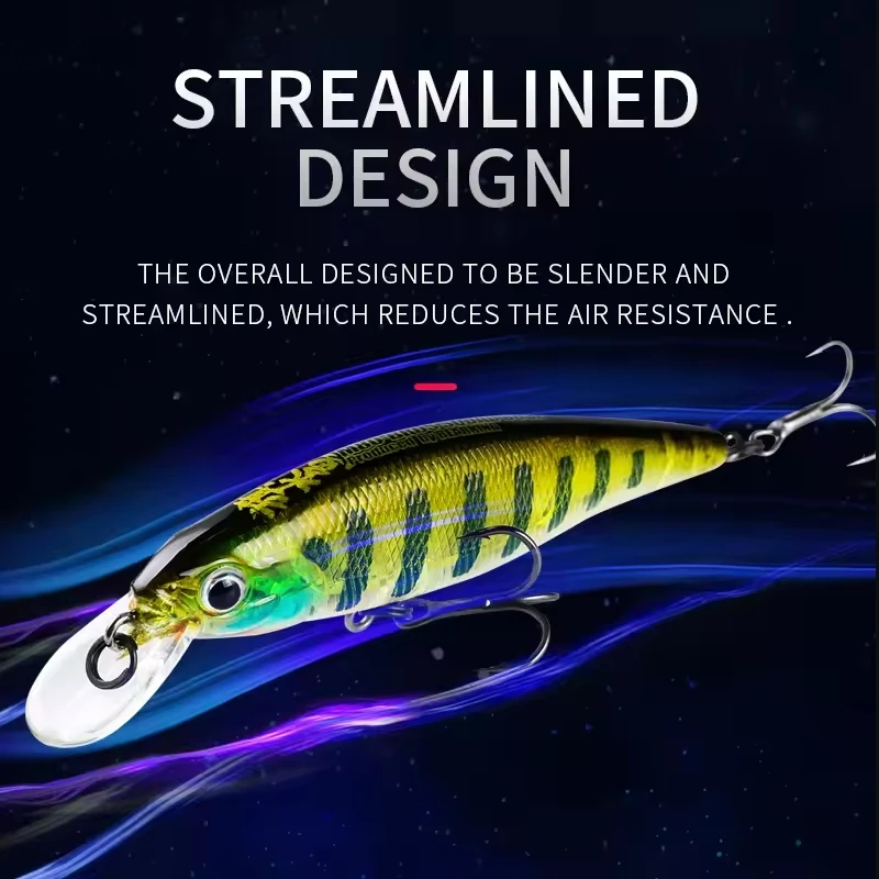 M80 BEARKING-Señuelos de pesca de calidad profesional, cebo duro, delgado, Wobblers, pececillo, aparejos artificiales, Pro 80 mm, 9,9 g - imagen 4