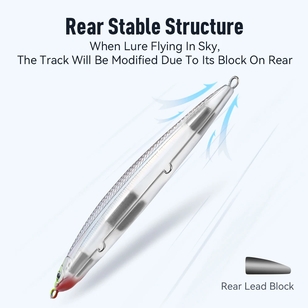 Kingdom Pencil-señuelo de pesca que se hunde, 120mm, 26,5g, cebo de pesca curricán de agua salada, Wobbler duro Artificial, aparejos de pesca de lubina y trucha - imagen 4