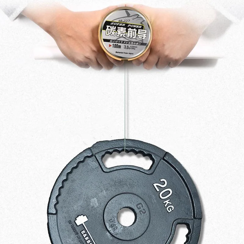 Hilo de pesca Ultra suave, resistente al desgaste, hilo de fibra de carbono, nailon sintético, 100m - imagen 5