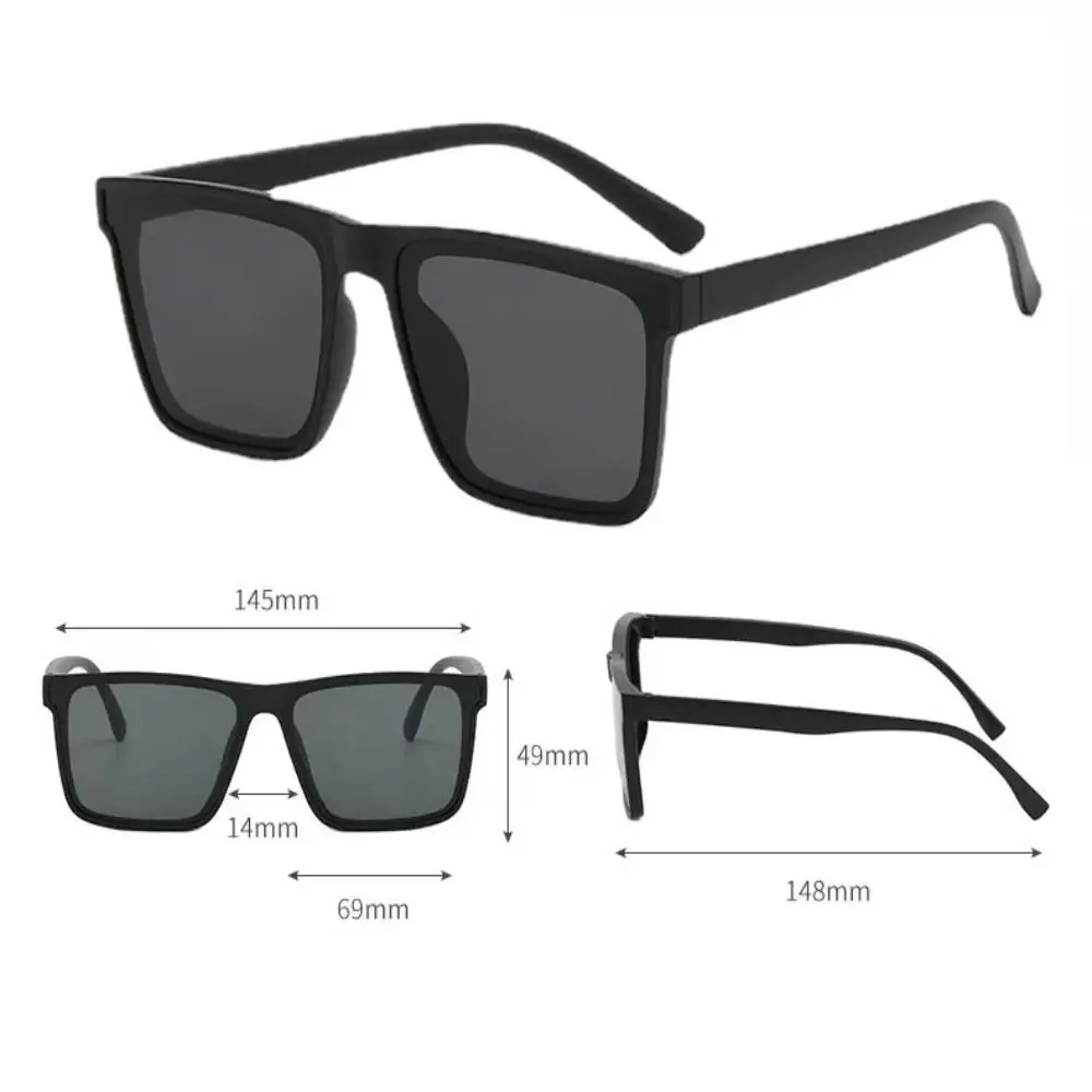 Gafas de sol Punk cuadradas negras – Protección UV estilo calle - imagen 4