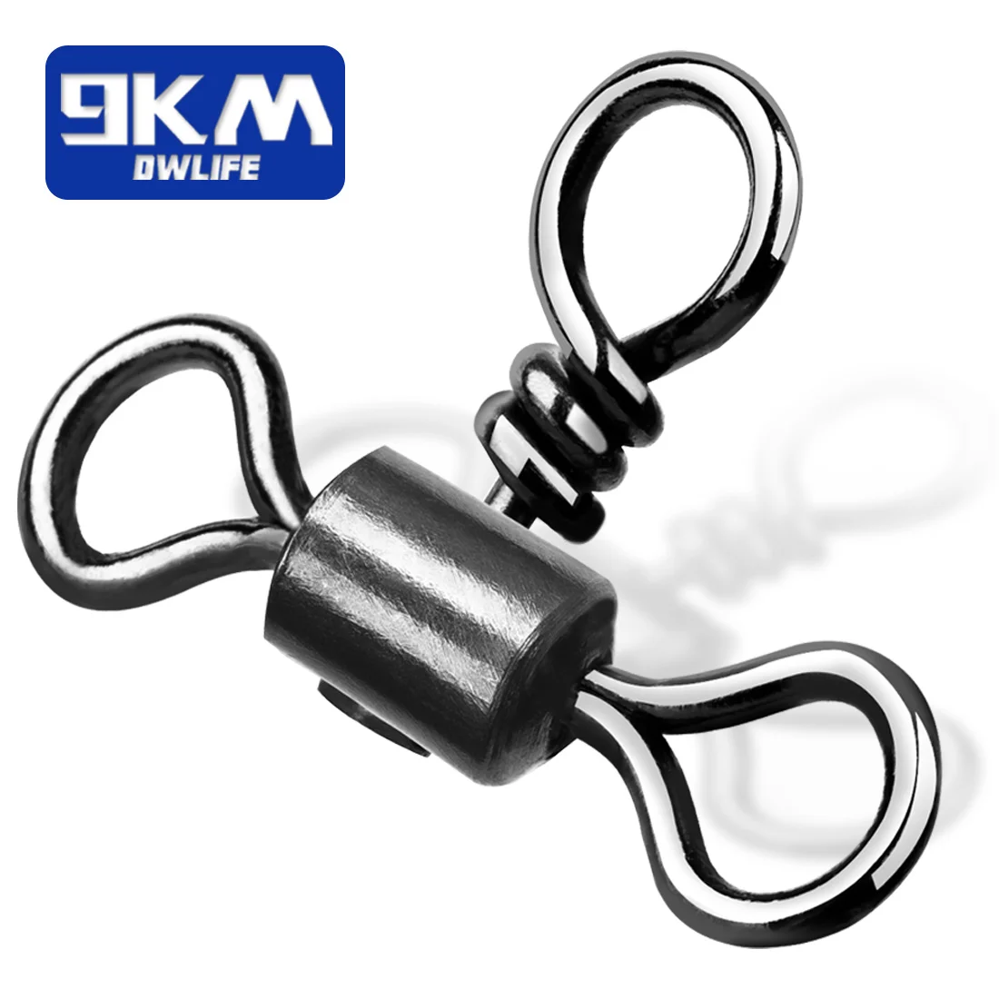 Conector de línea de pesca de 3 vías, aparejos de Jigging, aparejo de fondo de pesca de Surf, de latón inoxidable, Triple giratorio, 25 ~ 100 piezas