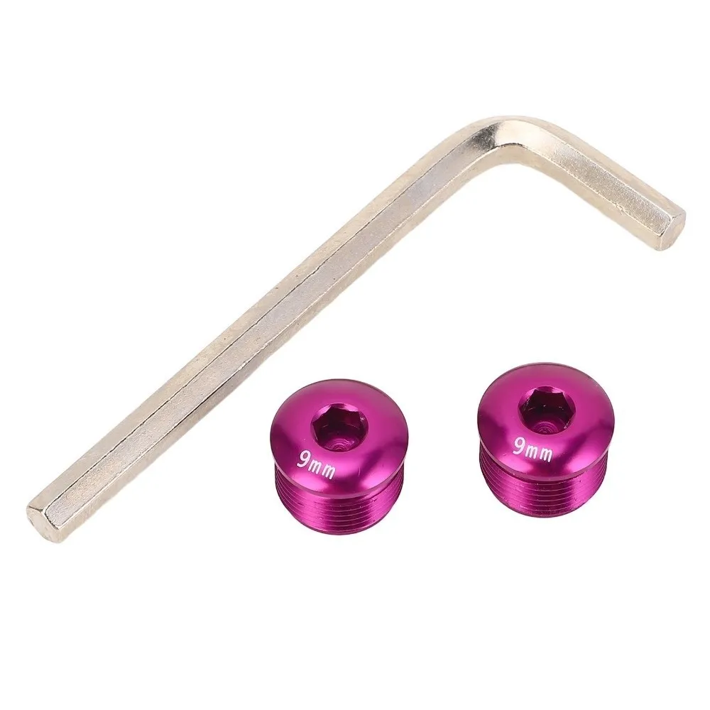 Tapas antipolvo aluminio pedales bici – Rosca M14 con llave - imagen 3