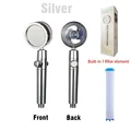 silvery shower head