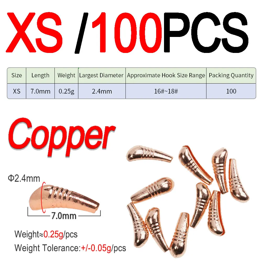 XS 100pcs Copper