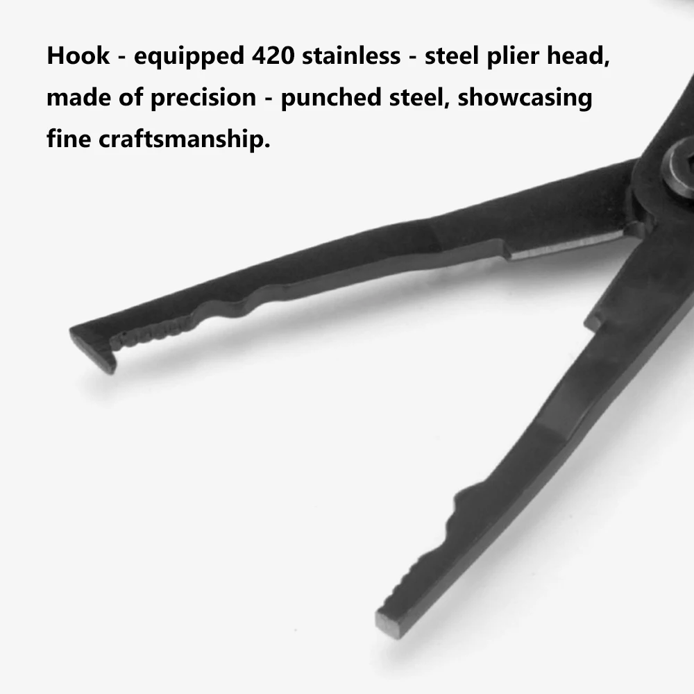 Alta resistencia ​ ​   Alicates de pesca ​ ​ ​ ​ Mango antideslizante ​ ​ ​ ​ Resistente a la corrosión ​ ​ ​ ​ Multiherramienta de pesca ​ ​ ​ ​ Cortador de líneas ​ - imagen 2
