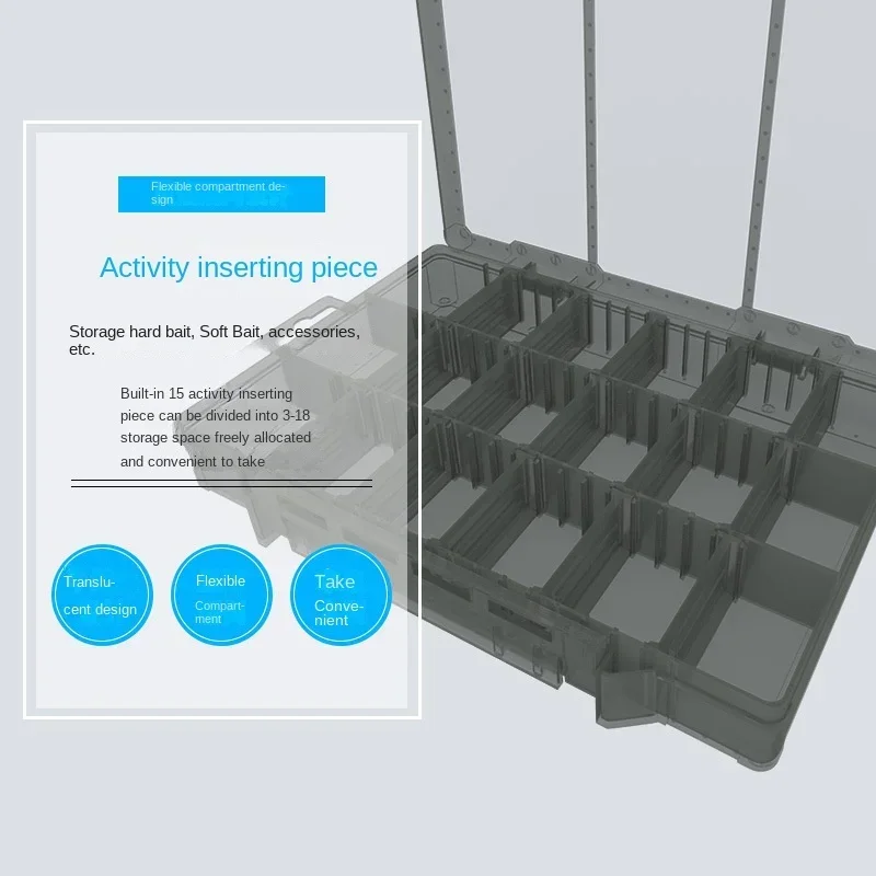 Original igual que MEIHO accesorios de pesca anzuelo de pesca impermeable caja de aparejos de pesca señuelo caja de almacenamiento de cebo caja de plástico - imagen 3