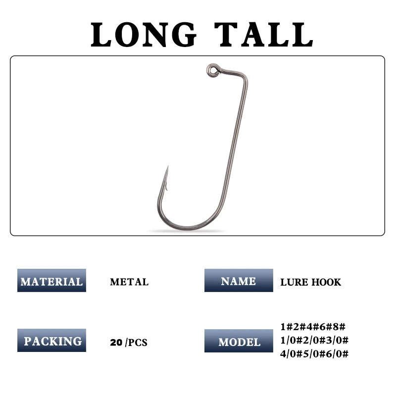 Anzuelo de pesca de plomo invertido, accesorio de anzuelo de Camarón, cebo blando de Pesca de Mar, perca de pez mandarín, 20 piezas - imagen 3