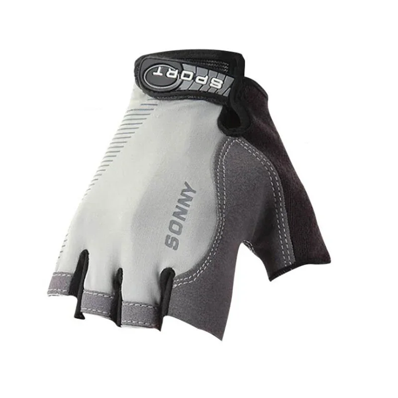 1 par de guantes de ciclismo de medio dedo antideslizantes y antisudor, guantes para montar en bicicleta, guantes para bicicleta de montaña y carretera a prueba de golpes para hombres - imagen 5