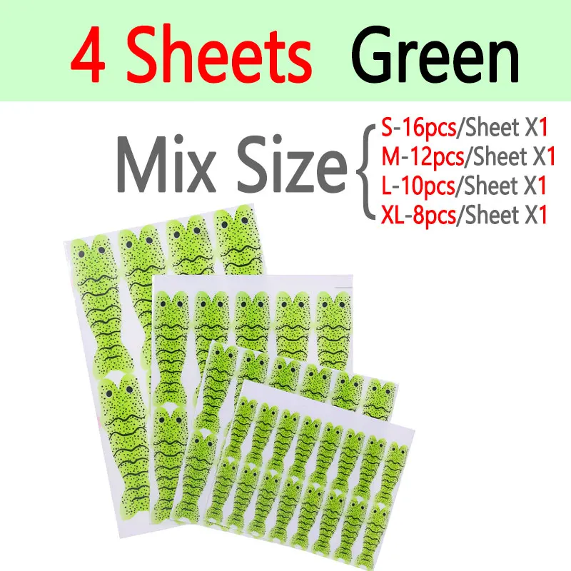 4 Sheets Green Mix